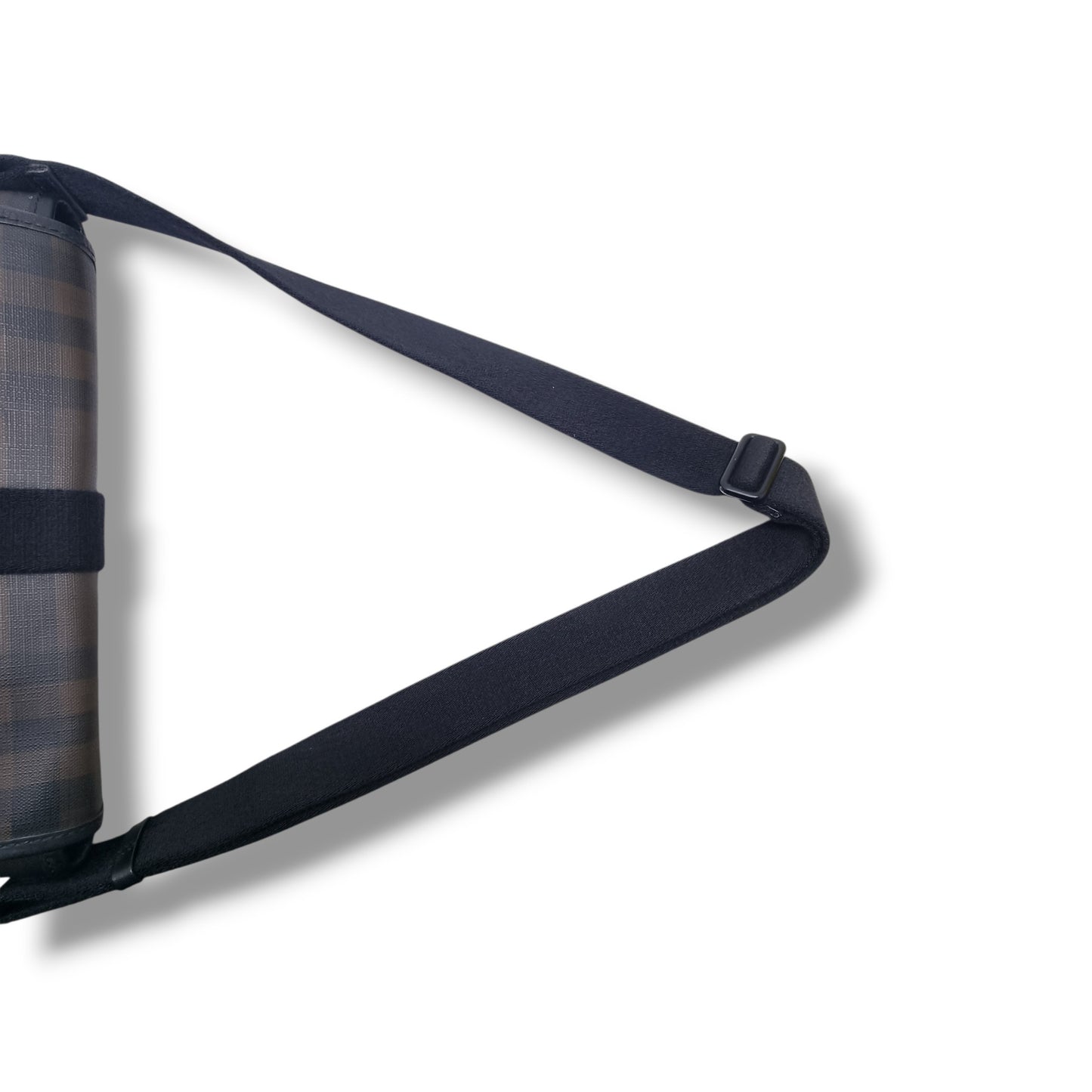 Burberry Smoked Check Canvas Messenger Bag Bhw (Black/Brown)