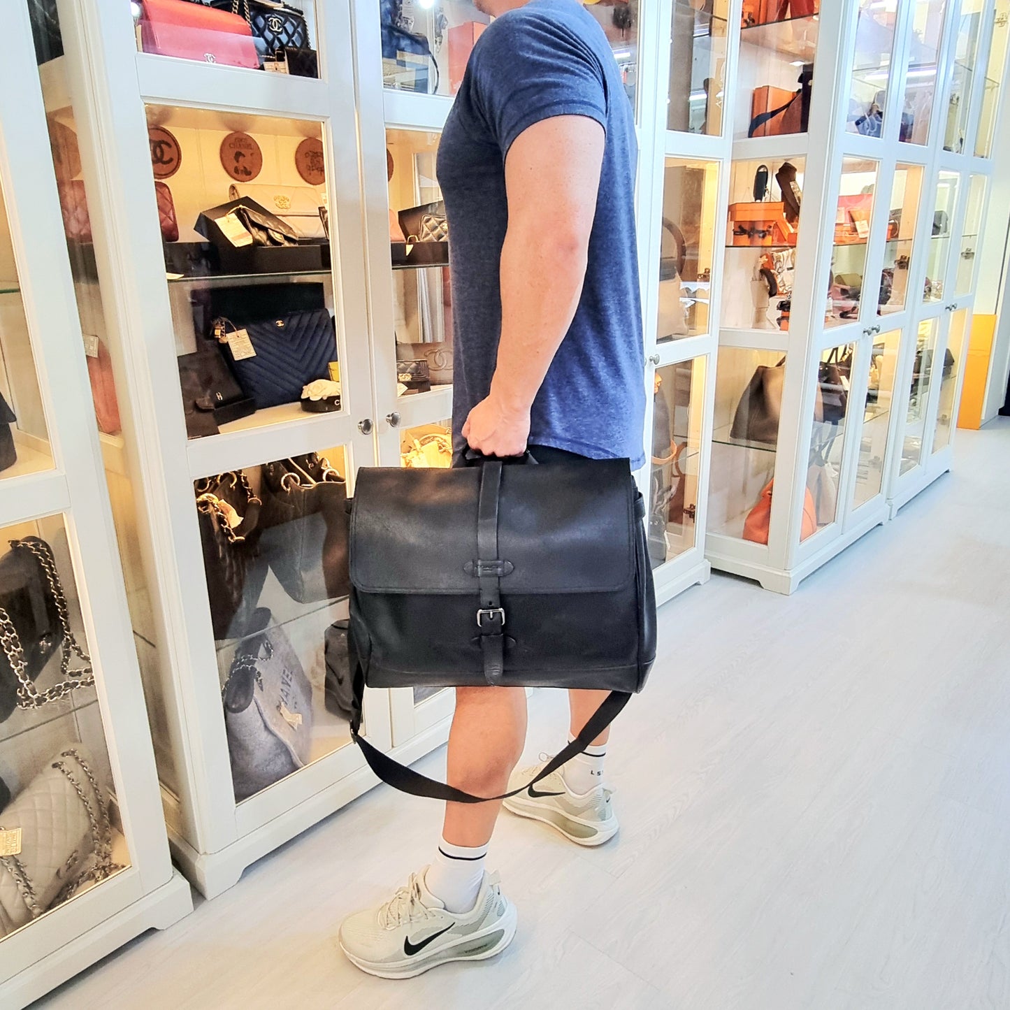 Coach Hudson Messenger Leather Bag Shw (Black)