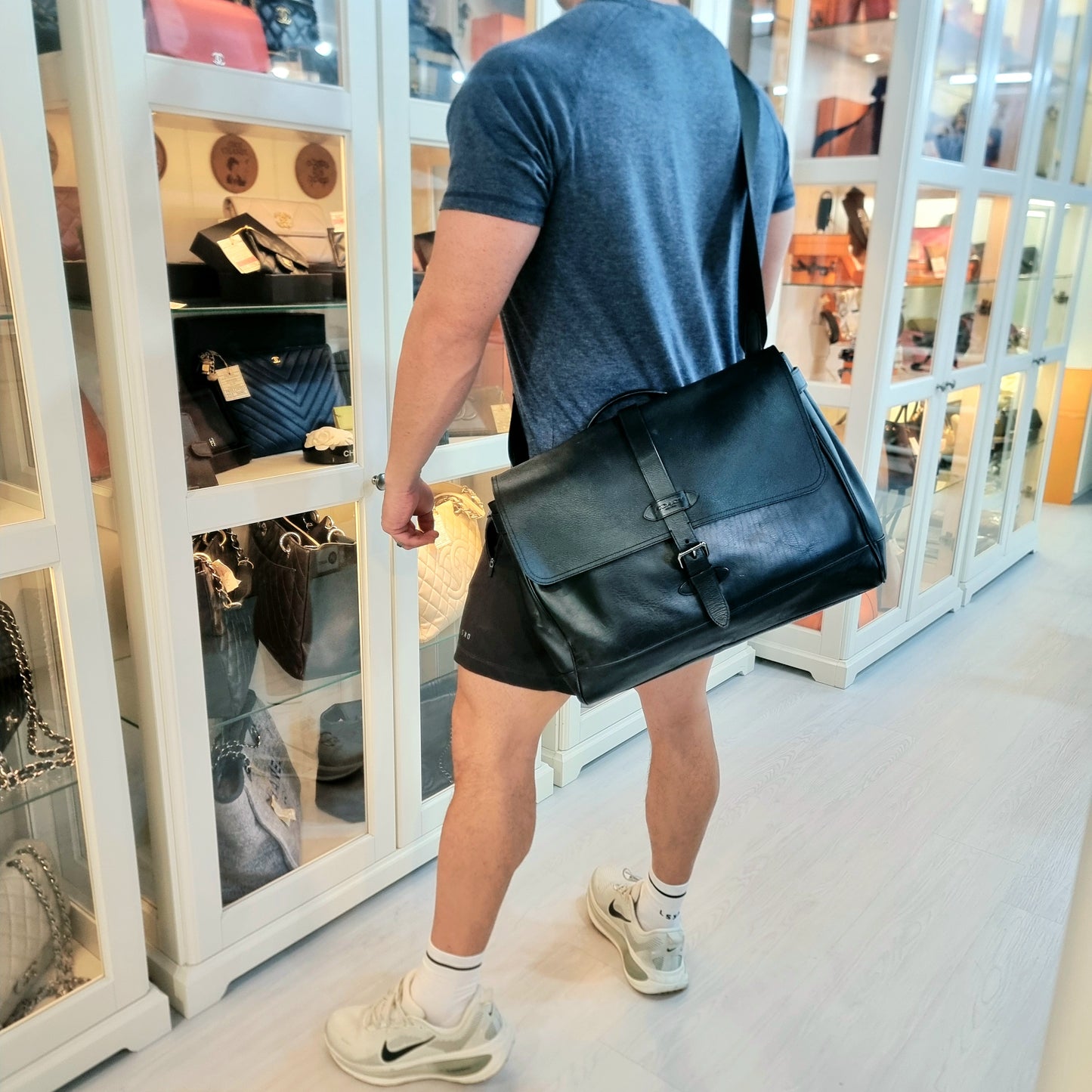 Coach Hudson Messenger Leather Bag Shw (Black)