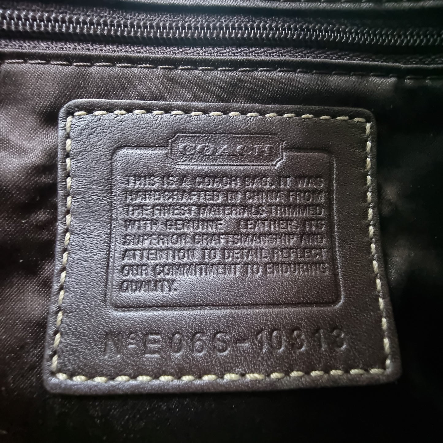Coach Vintage Stud Canvas Shoulder Bag Ghw (Brown)