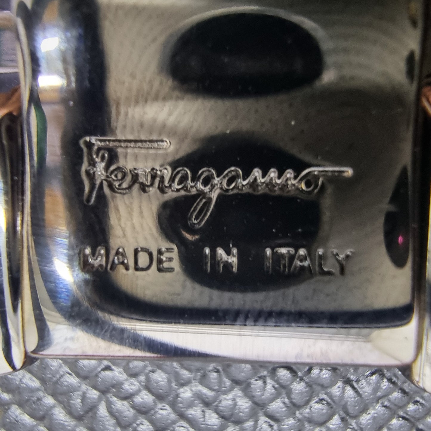 Salvatore Ferragamo Belt Reversible Gancini Buckle Calfskin Leather Shw (Brown/Black)