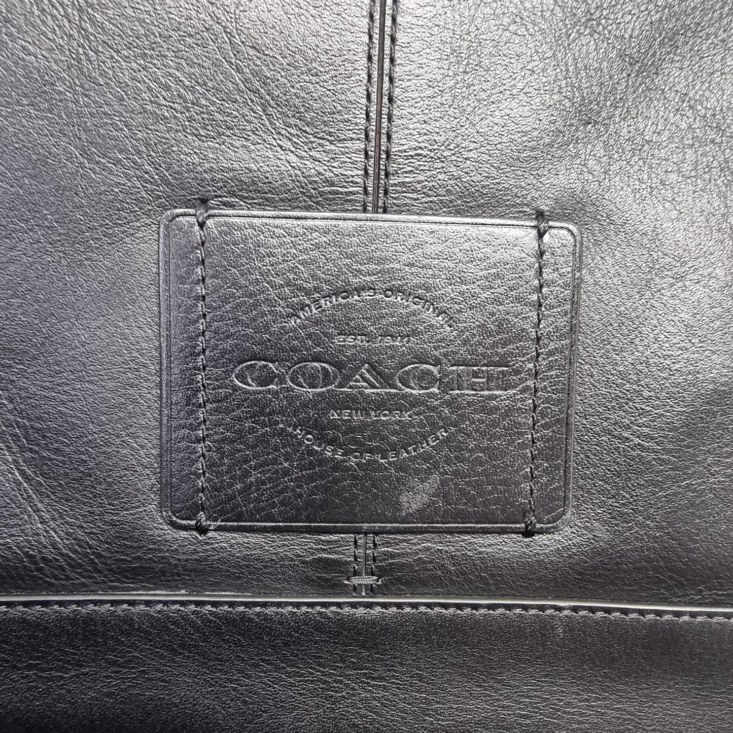 Coach Hudson Messenger Leather Bag Shw (Black)