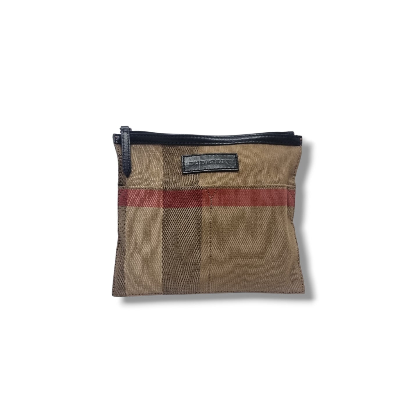 Burberry Susanna Canvas Check Medium Bucket Bag (Black)