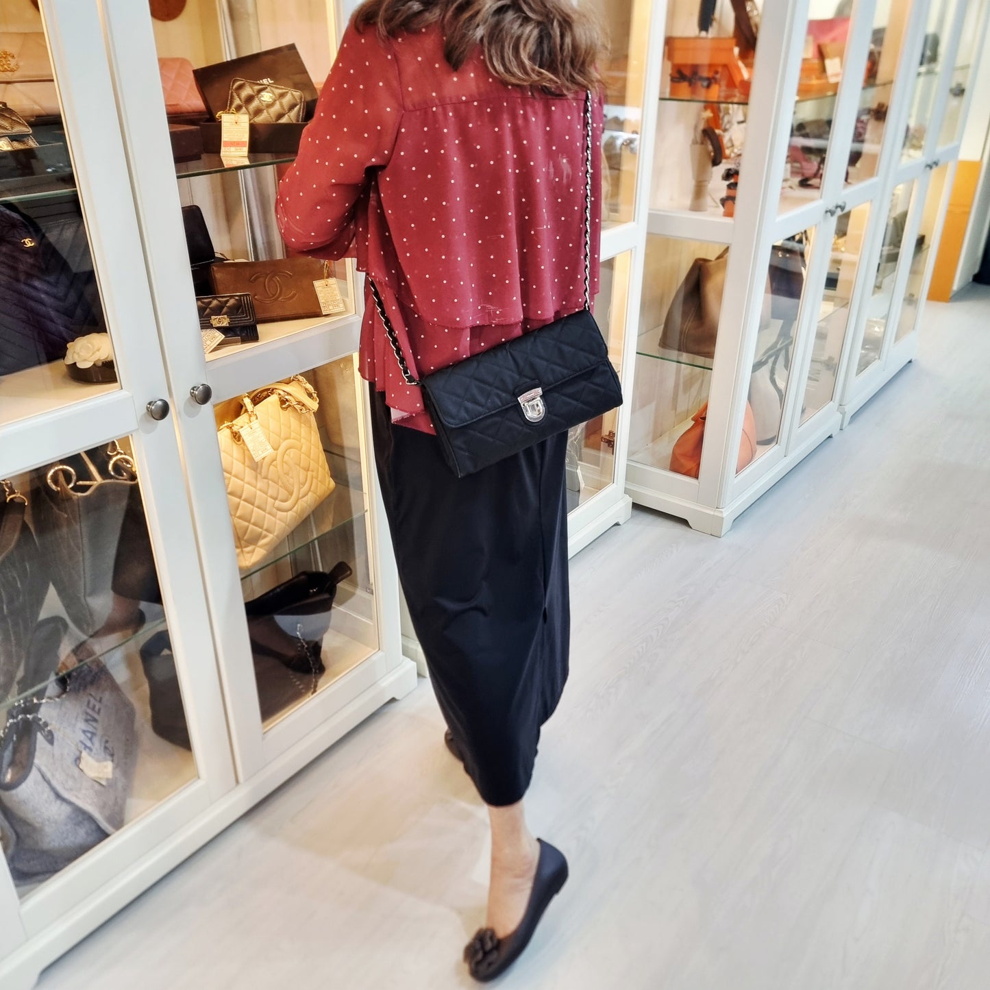 Prada 1BH584 Tessuto Impuntu Nylon Crossbody Ghw (Black)