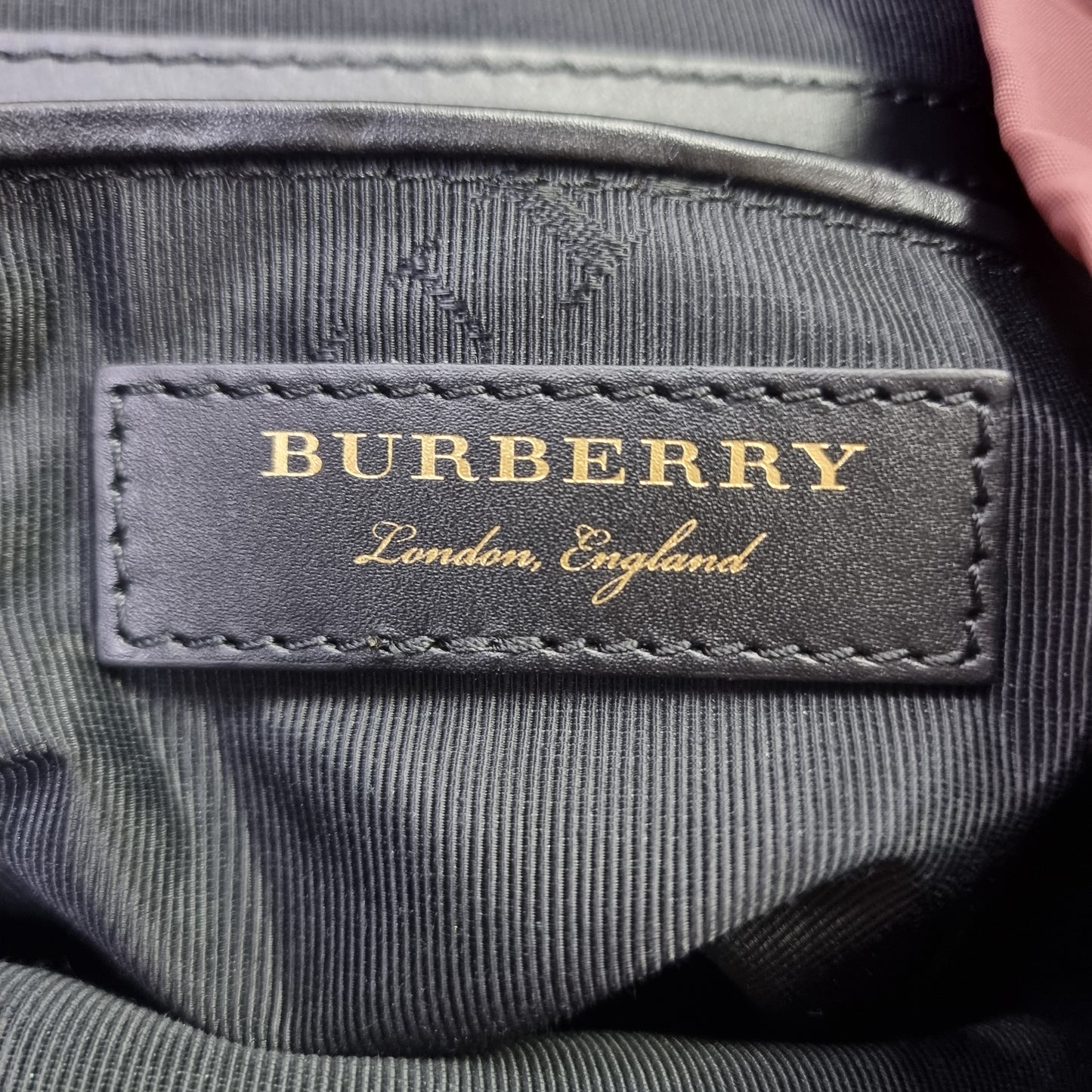 Burberry Prorsum Nylon Rucksack Backpack Ghw (Mauve Pink)