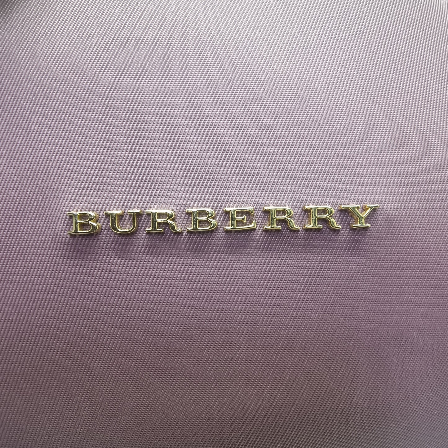 Burberry Prorsum Nylon Rucksack Backpack Ghw (Mauve Pink)