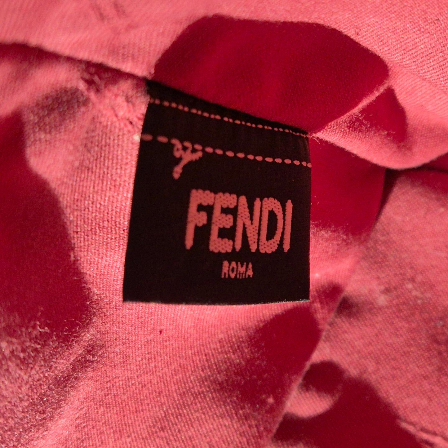 Fendi 2 Jour Geometrico Petite Leather Tote Ghw (Multicolour Red)