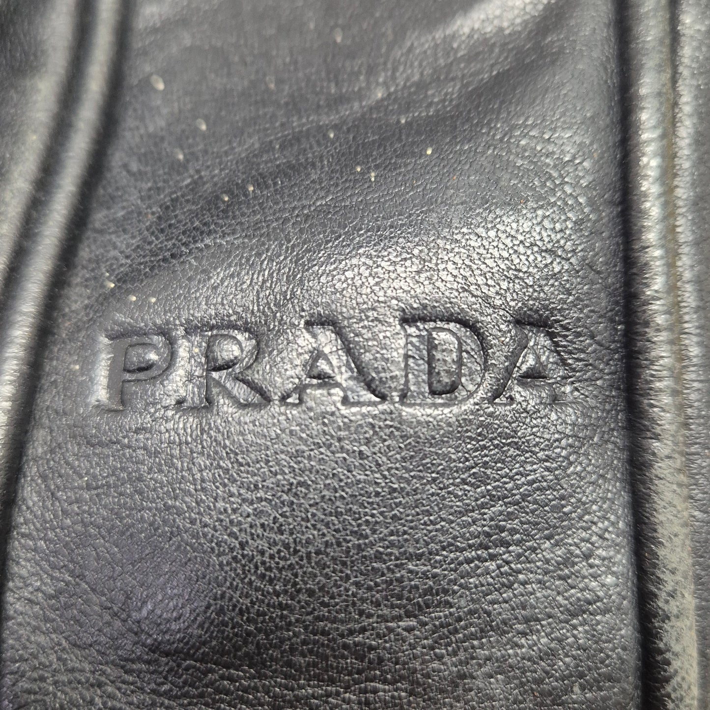 Prada Vintage Soft Leather Hobo Bag (Black)