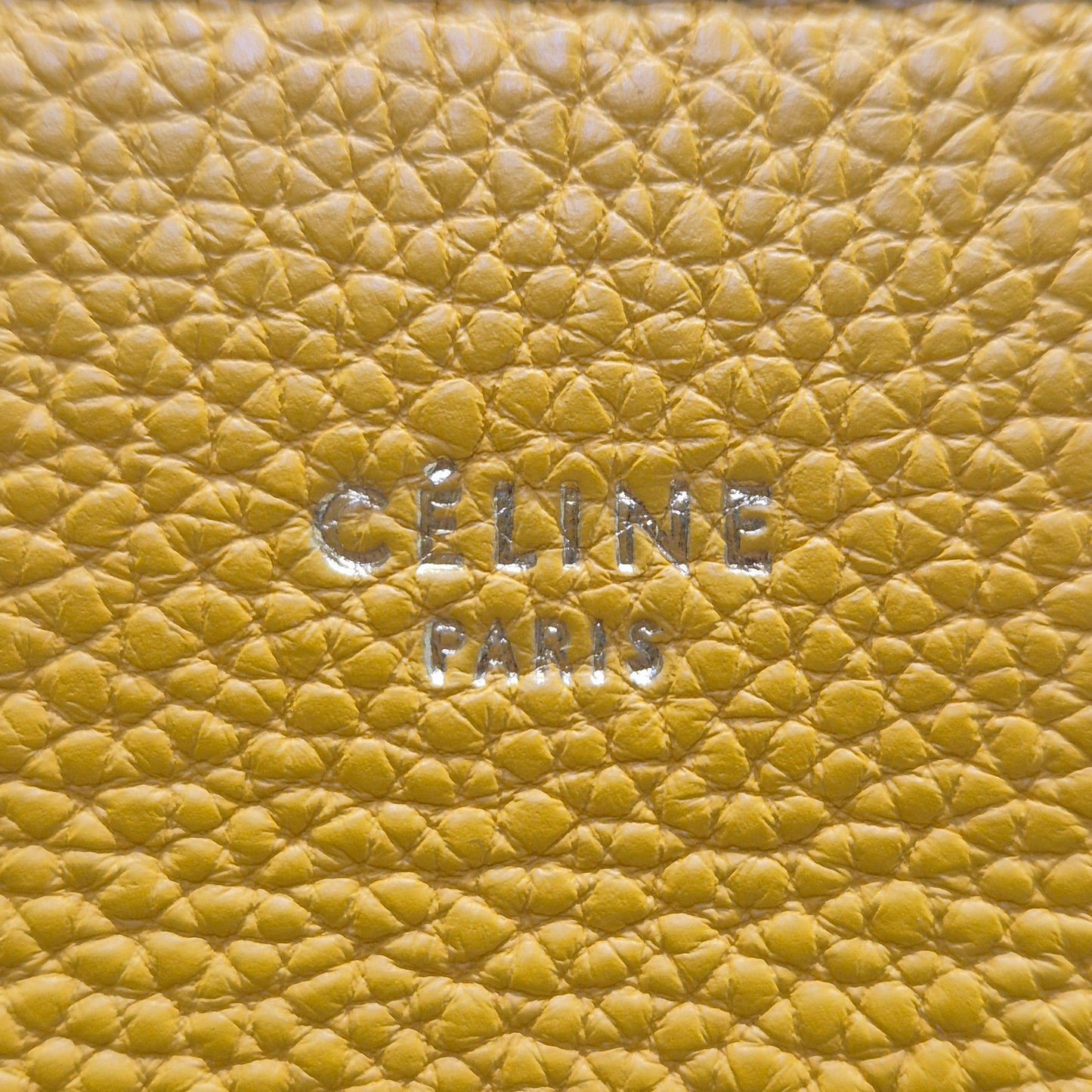 Celine Edge Leather Bag Shw  (Saffron Yellow)