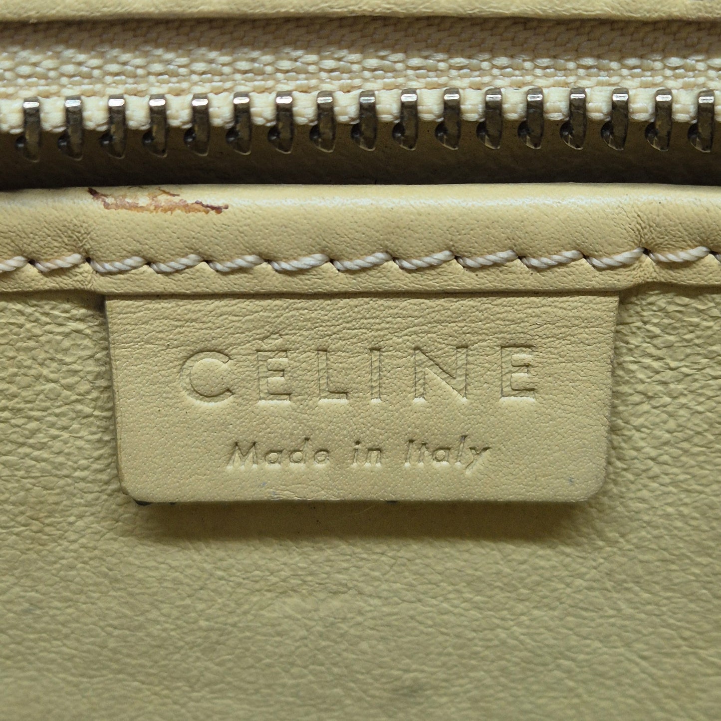 Celine Nano Luggage Leather Tote bag Ghw (Yellow)