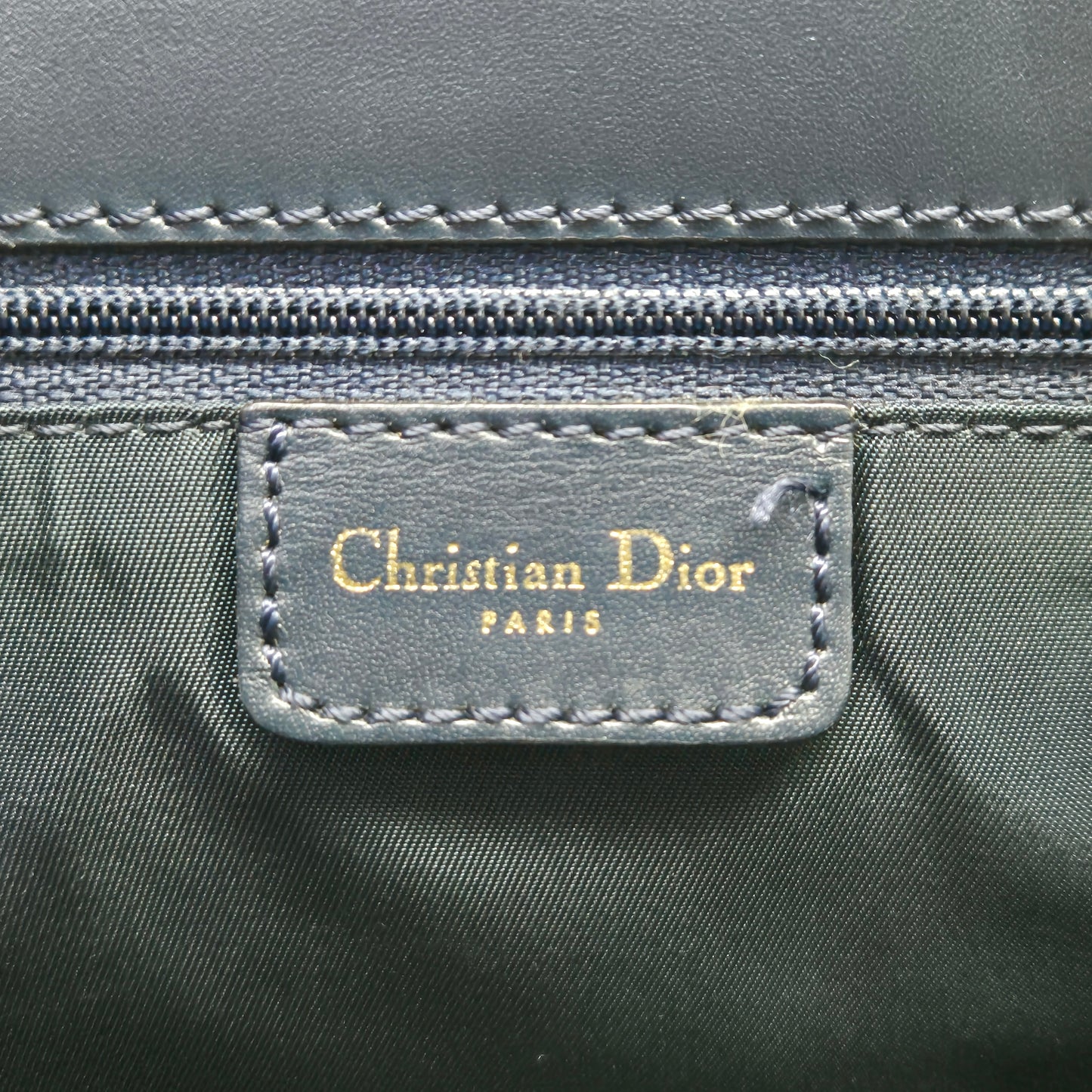 Christian Dior Diorissimo Lovely Canvas Bag Shw (Black)
