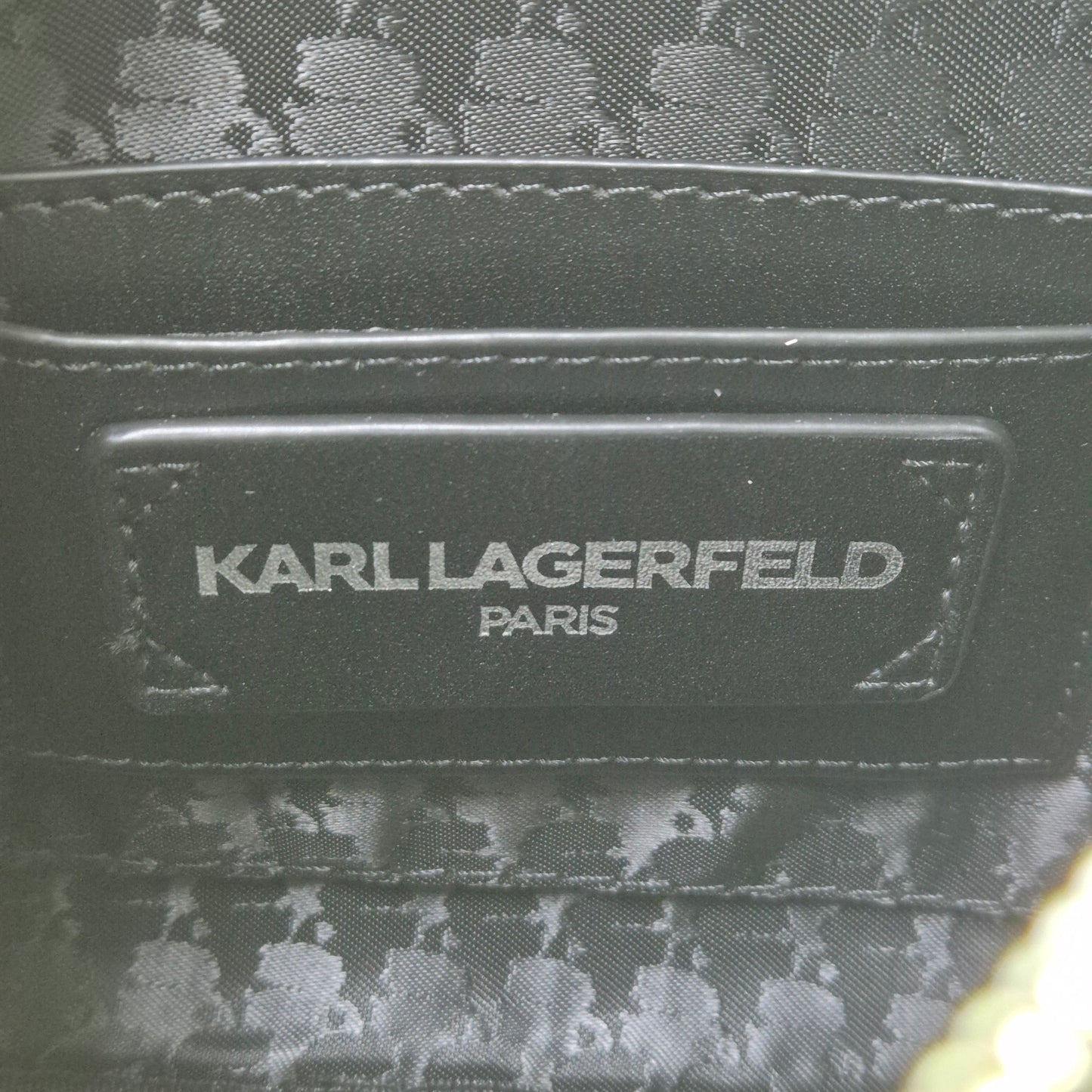 Karl Lagerfeld Maybelle Leather Round Head Duo Camera Bag Shw (Black)