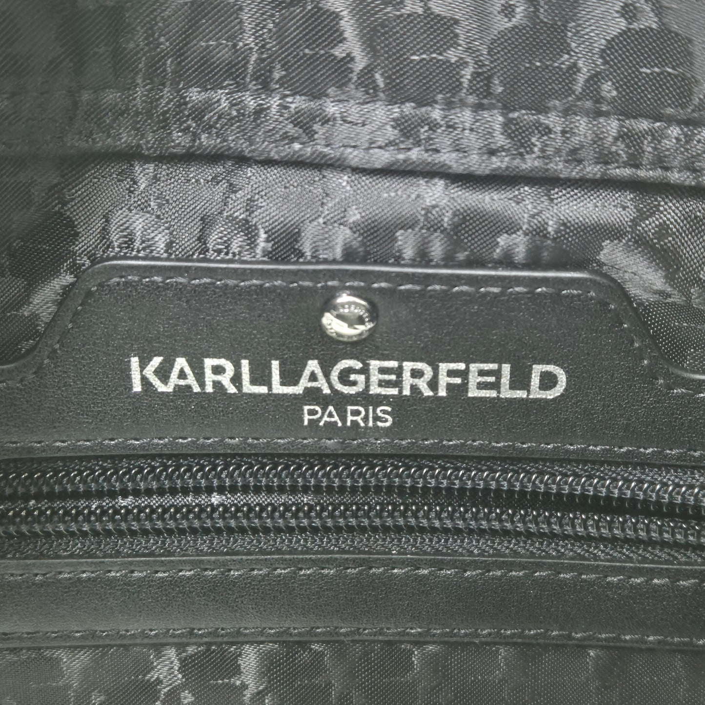 Karl Lagerfeld Maybelle Leather Tote Bag Shw (Black)