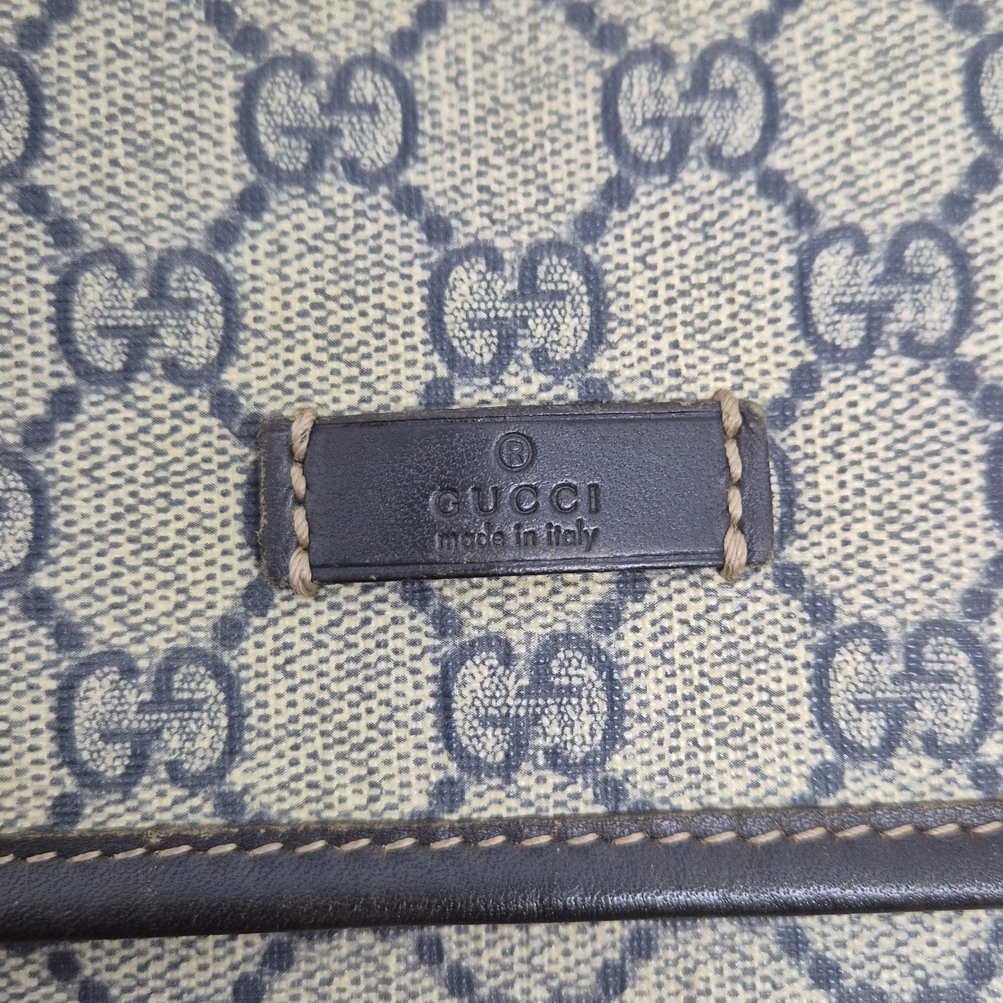 Gucci GG Supreme Messenger Bag Shw ( Navy Blue)