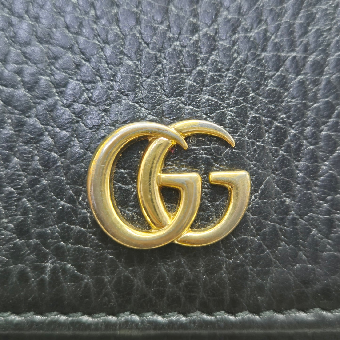 Gucci GG Marmont Continental Wallet Ghw (Black)