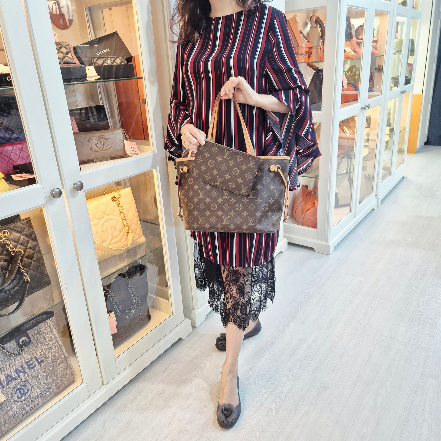 Louis Vuitton	Neverfull PM Monogram Ghw