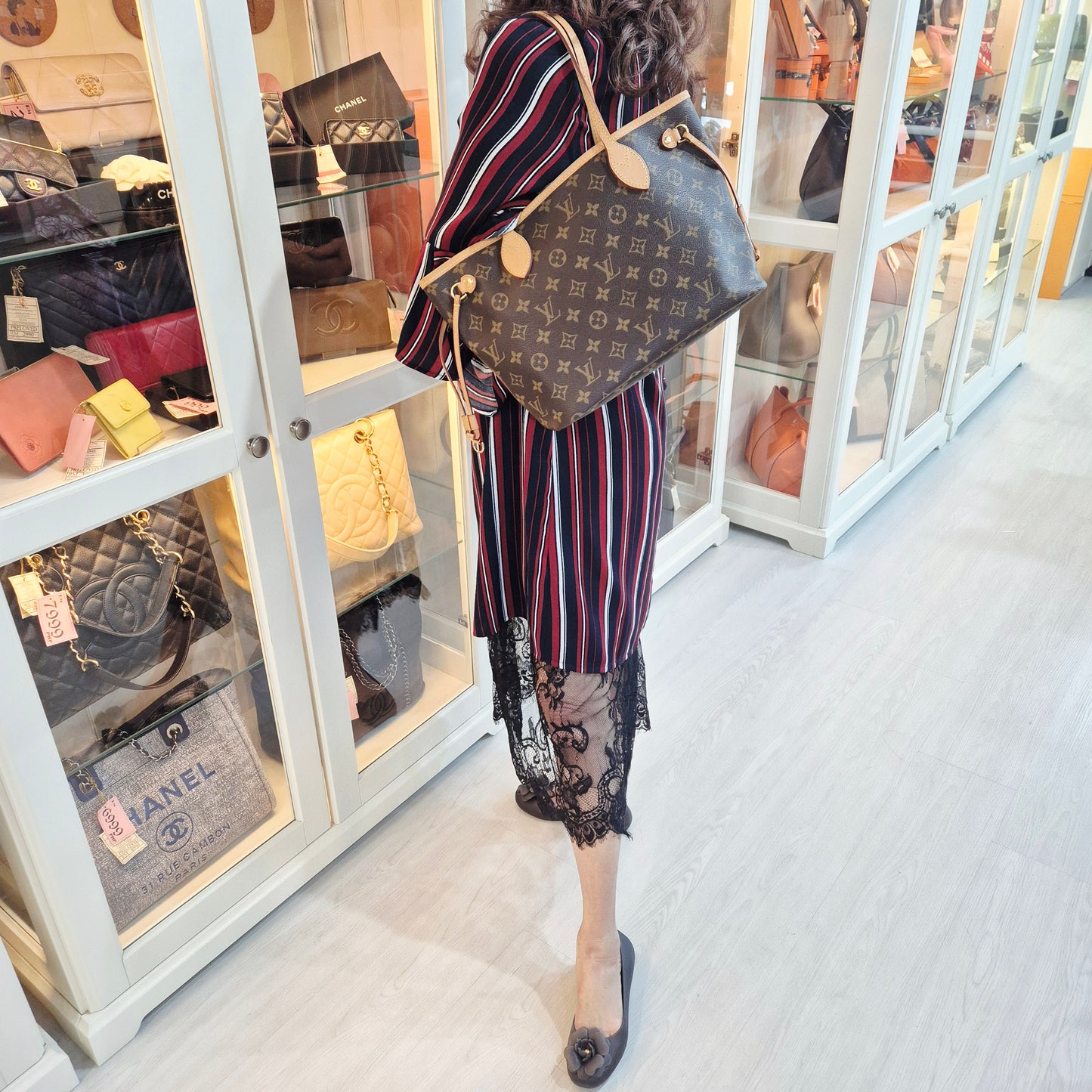 Louis Vuitton	Neverfull PM Monogram Ghw