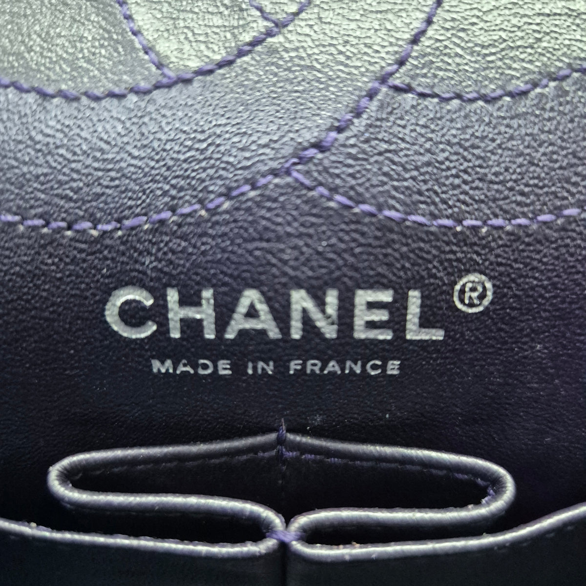 Chanel 2.55 Reissue Double Flap Patent Leather Shw (Dark Purple)