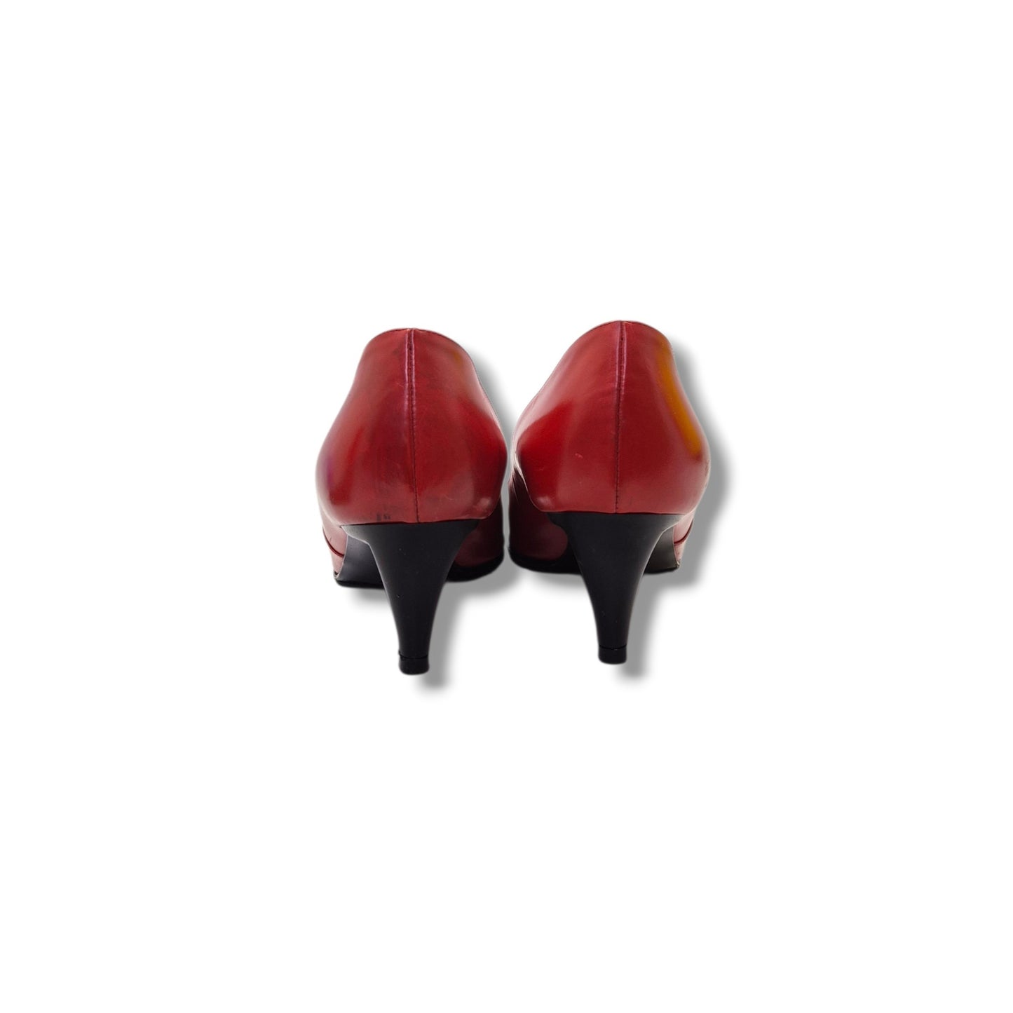 Bottega Veneta Leather Pointed Toe Pump (Red)
