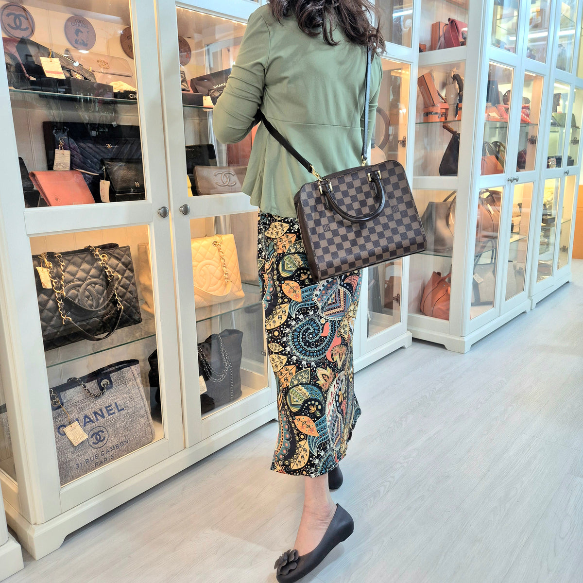 Louis Vuitton Triana Damier Ebene Ghw