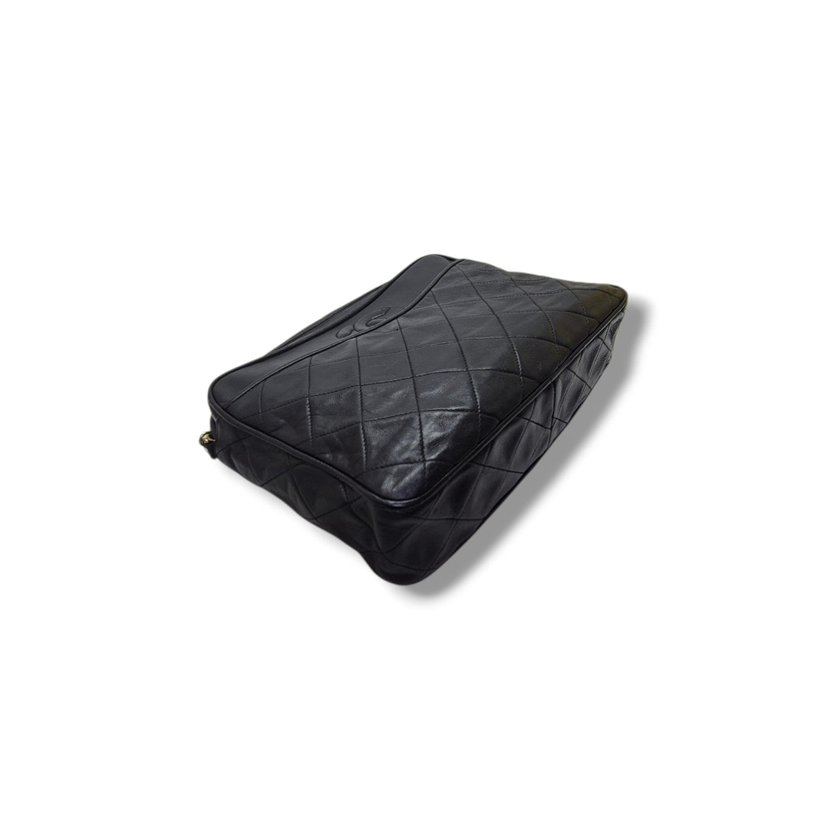 Chanel Vintage Camera Bag With Tassle Lambskin Ghw (Black)