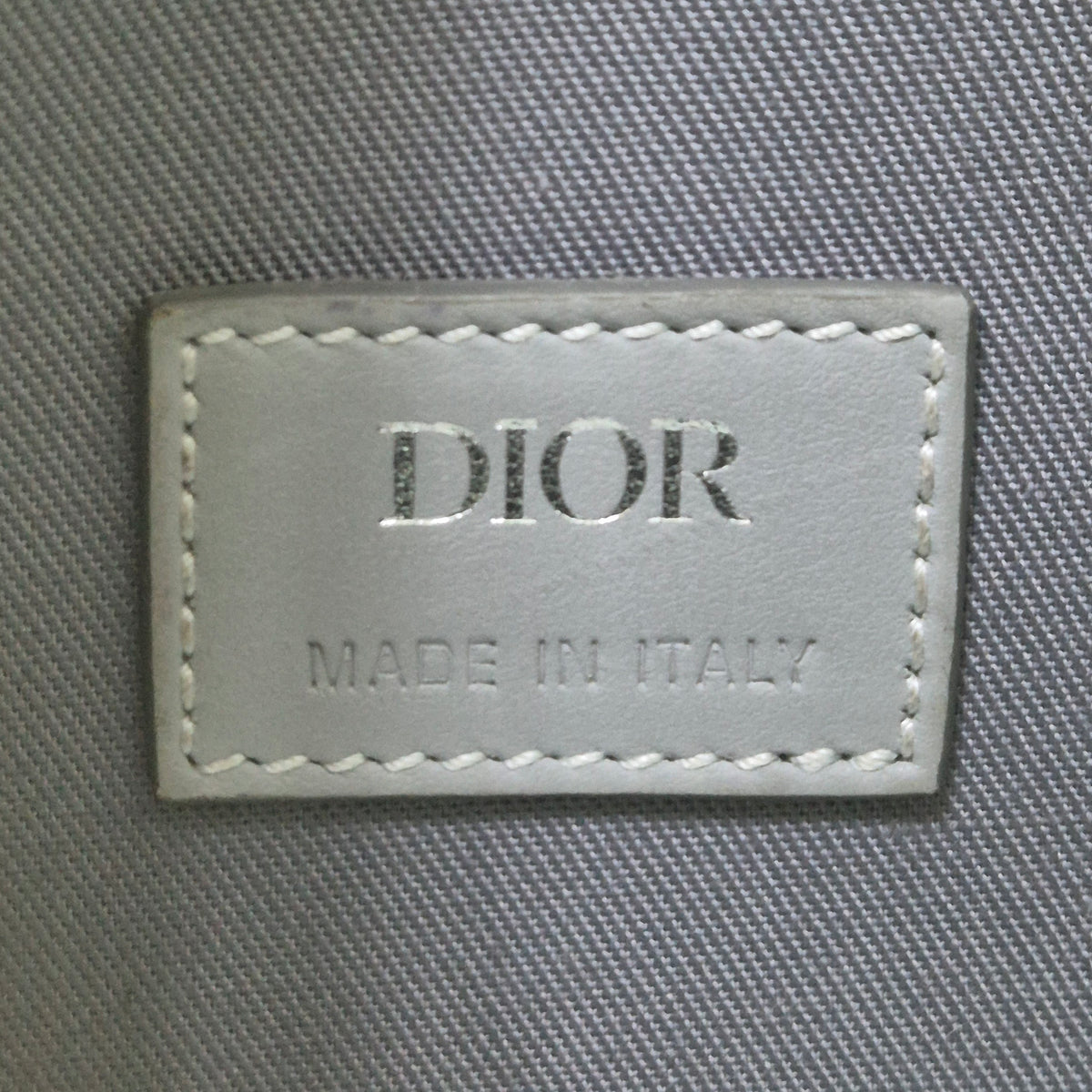Christian Dior Lingot 22 Diamond Coated Canvas Pouch Shw (Grey)