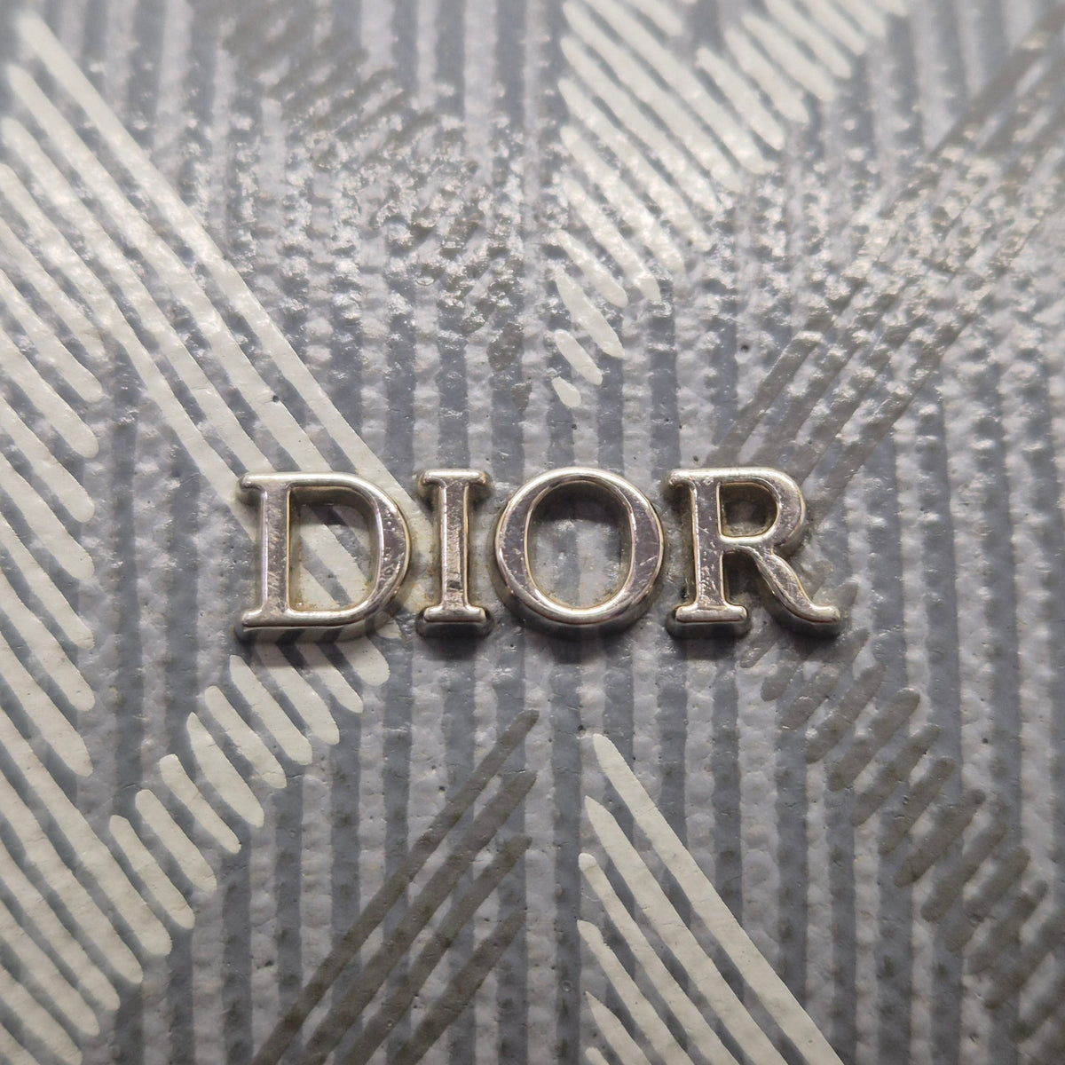 Christian Dior Lingot 22 Diamond Coated Canvas Pouch Shw (Grey)