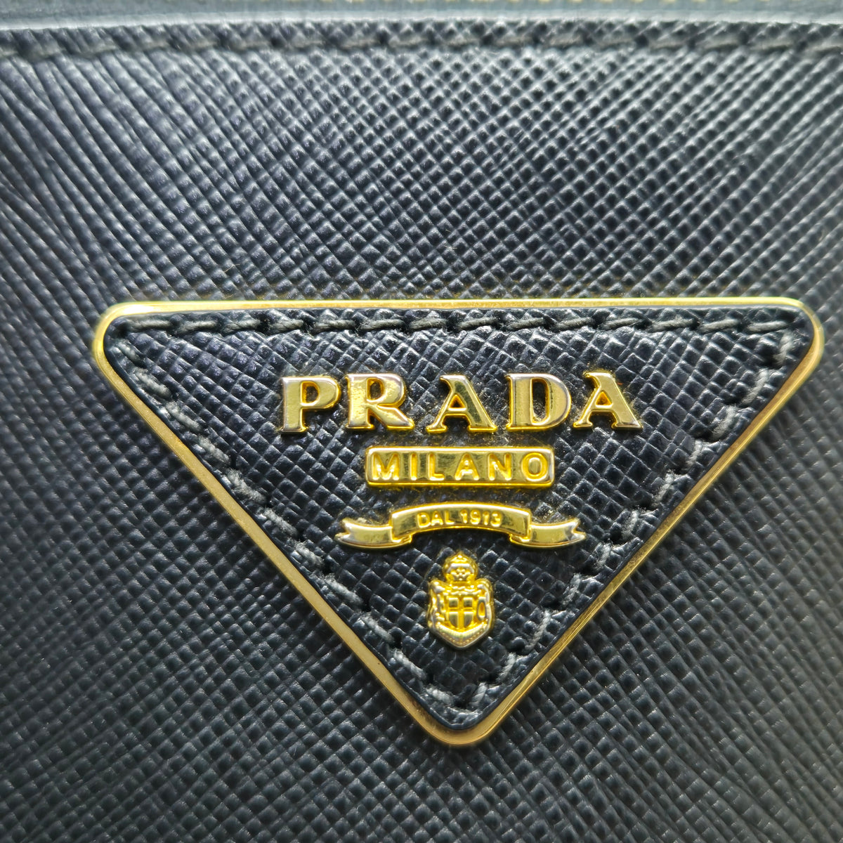 Prada BN2274 Galleria Saffiano Lux Tote Bag Ghw (Black)