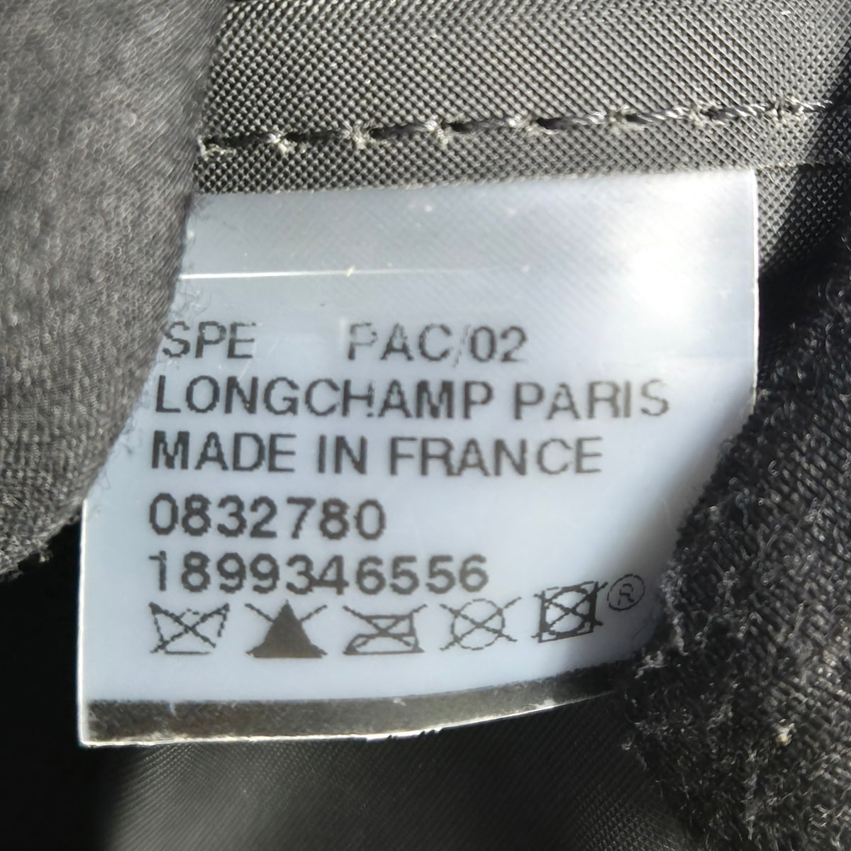 Longchamp Le Pliage LH Large Eiffel Tower Print Polyamide Canvas Shw (Navy Blue)
