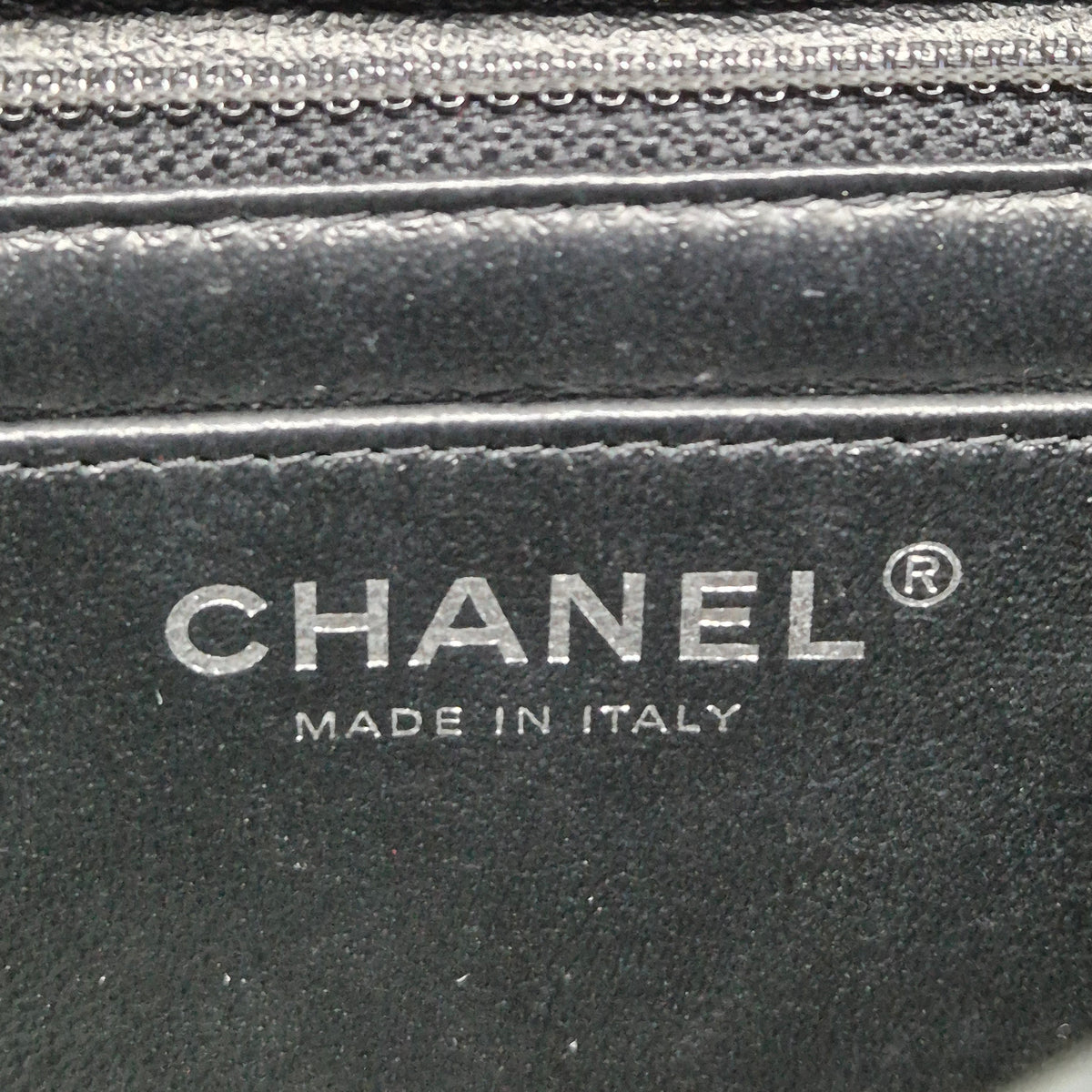 Chanel Mini Rectangular Flap Lambskin Shw (Black)