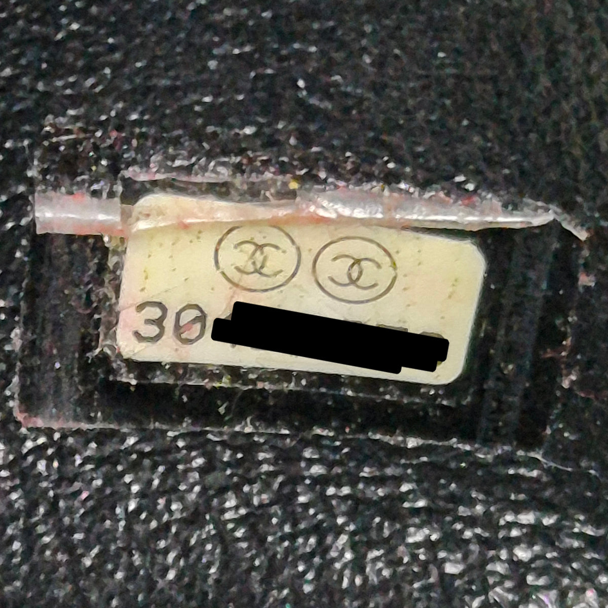 Chanel Mini Rectangular Flap Lambskin Shw (Black)
