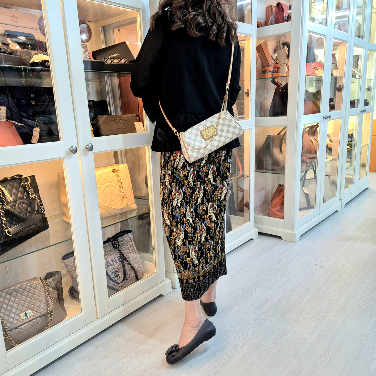 Louis Vuitton Eva Clutch Damier Azur Ghw