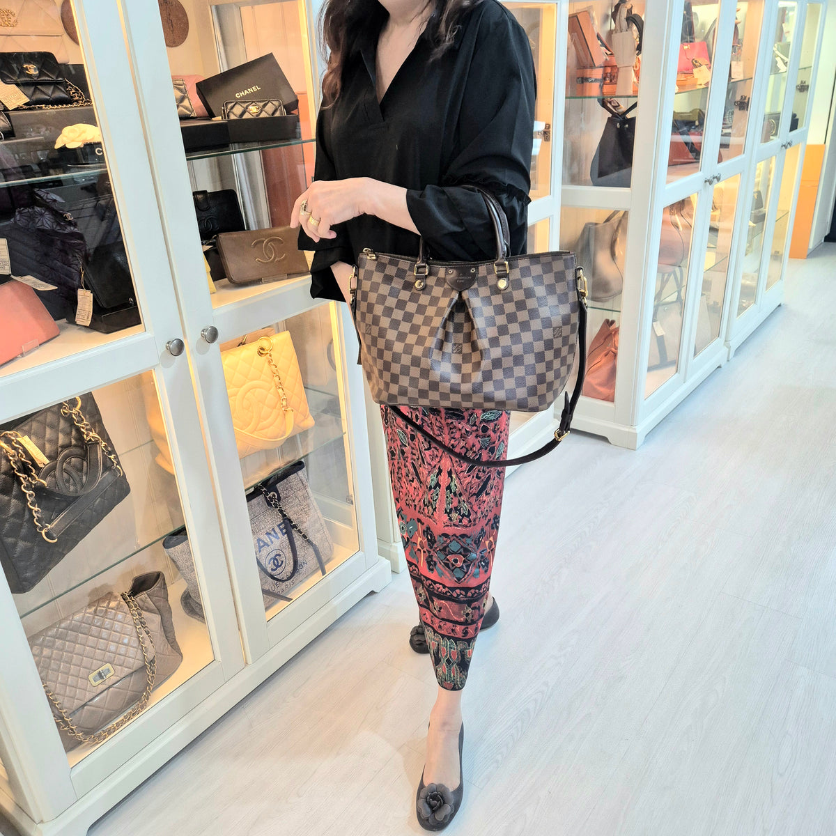 Louis Vuitton Siena MM Damier Ebene Ghw