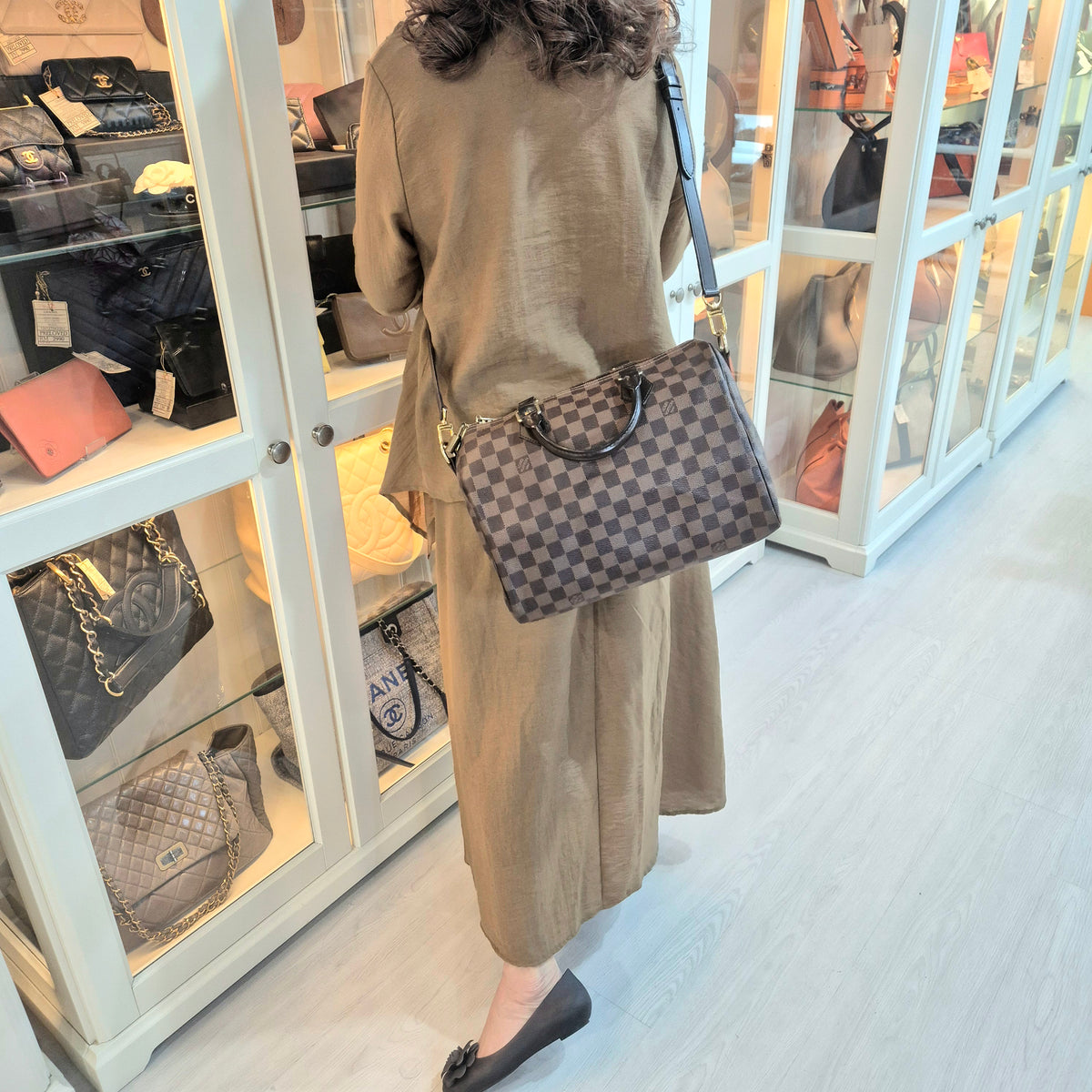 Louis Vuitton Speedy 30B Damier Ebene Ghw (send LV repair)