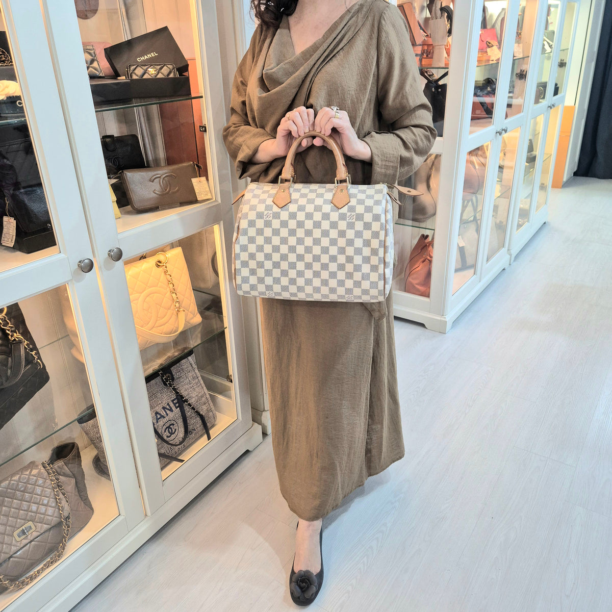 Louis Vuitton Speedy 30 Damier Azur Ghw
