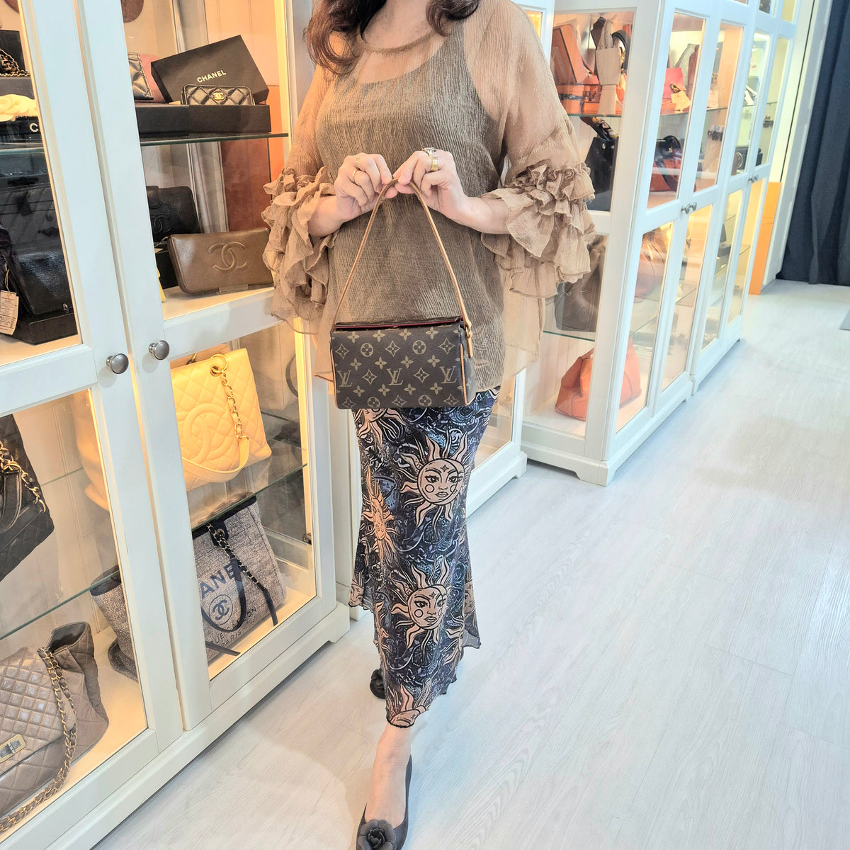 Louis Vuitton Recital Shoulder Bag Monogram Ghw