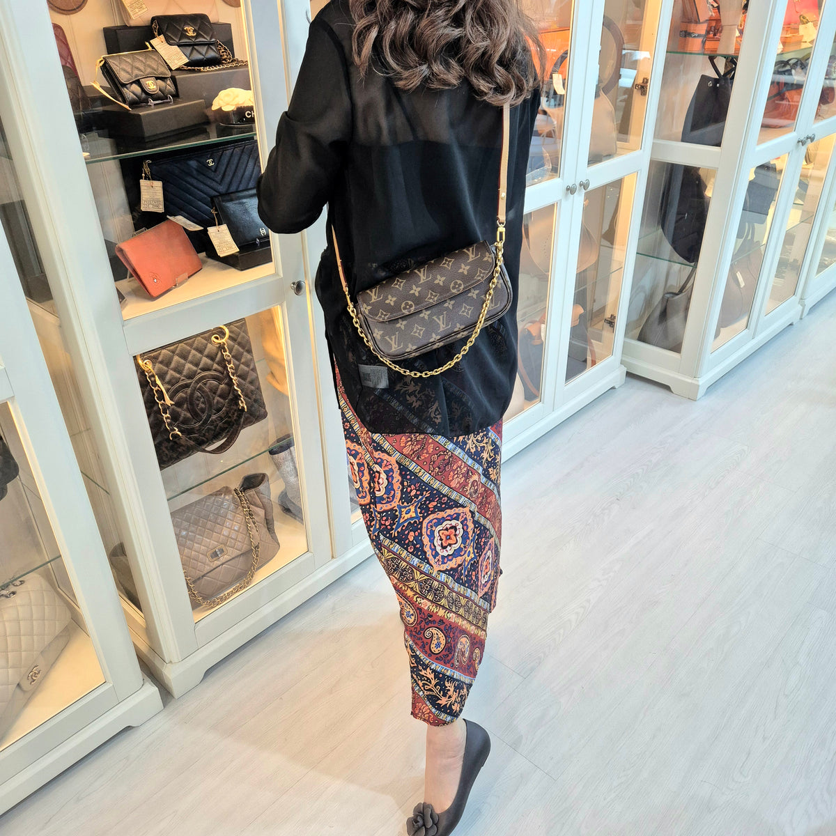 Louis Vuitton Ivy Wallet On Chain Monogram Ghw