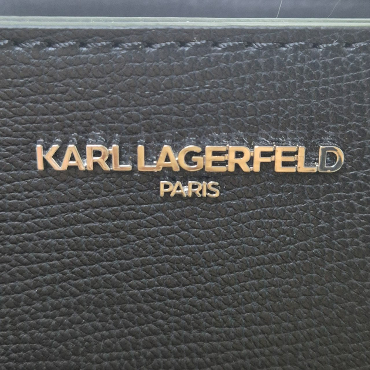 Karl Lagerfeld Maybelle Leather Tote Bag Shw (Black)