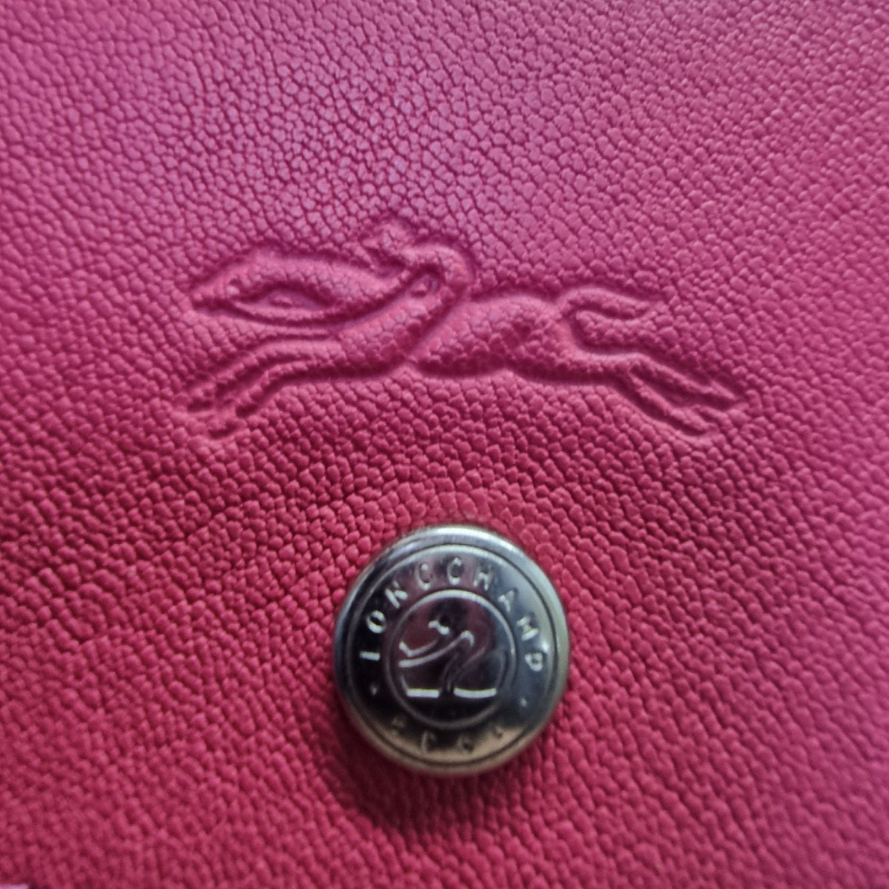 Longchamp Le Pliage Cuir Small Tote Bag Ghw (Dark Pink)