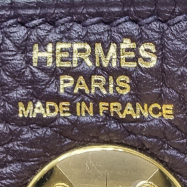 Hermes Mini Lindy Clemence Rouge Sellier Ghw