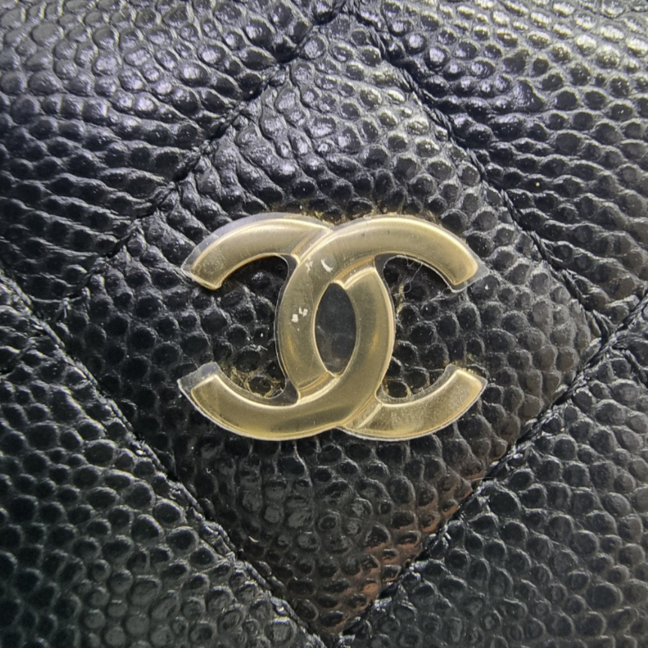 Chanel Classic Card Holder(7 slots) Grained Calfskin Ghw (Black)