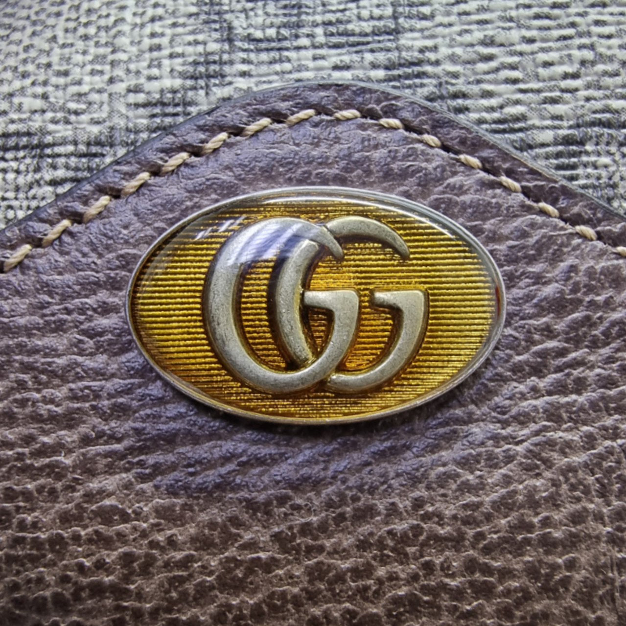 Gucci Belt Bag GG Ophidia Supreme Canvas Ghw (Beige/Brown)