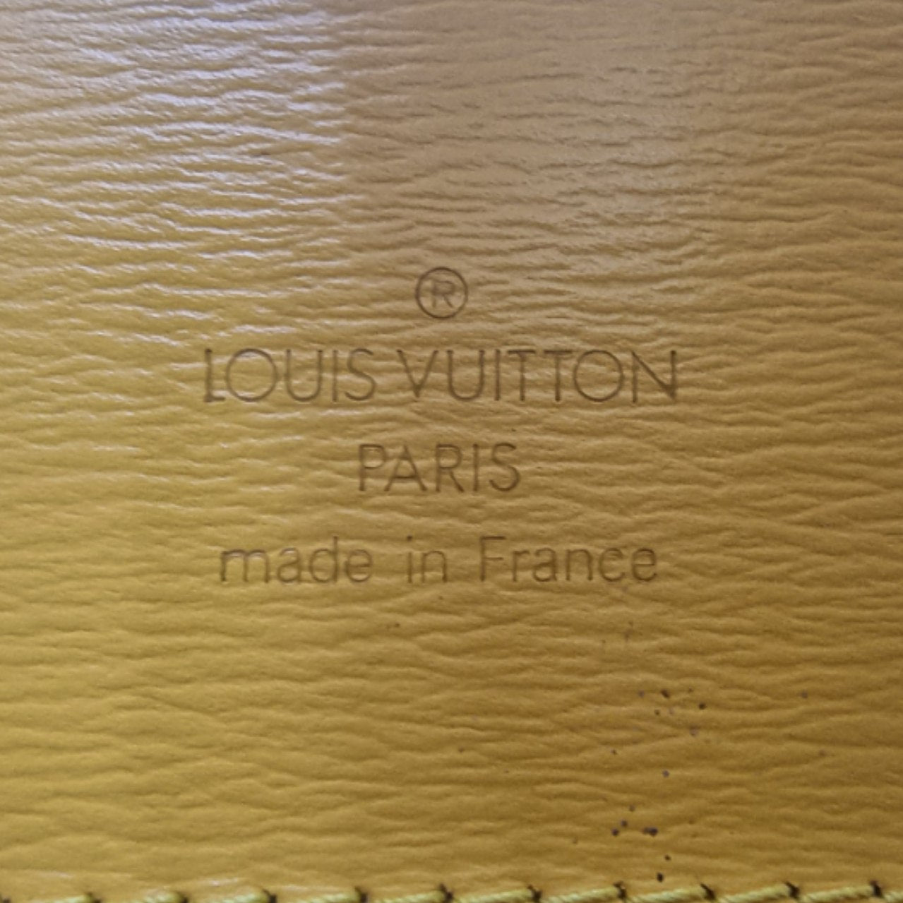 Louis Vuitton Cluny Epi Yellow Ghw