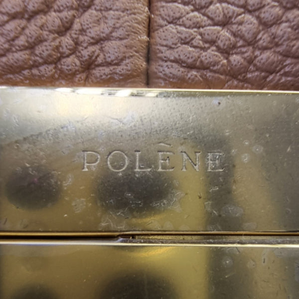 Polene Beri Grain Spanish Calfskin Crossbody Ghw (Camel)