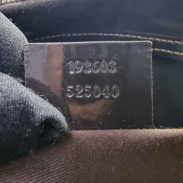 Gucci GG Joy Canvas Boston Bag Ghw (Dark Brown)