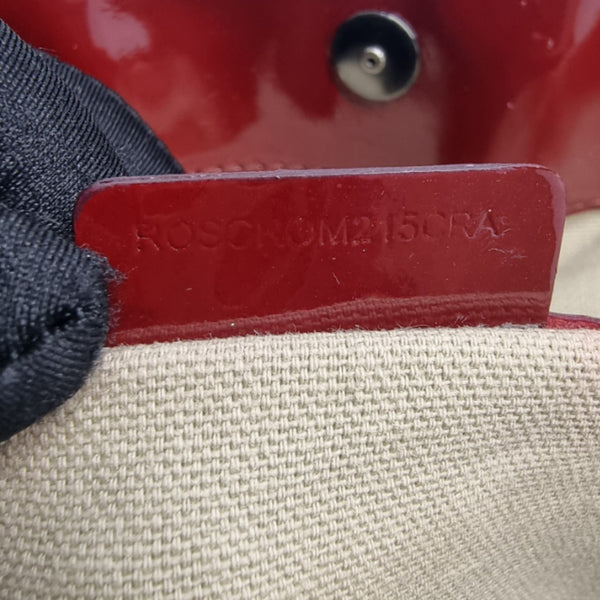 Burberry Nova Check Heart Print Canvas Shoulder Bag Rhw (Red)