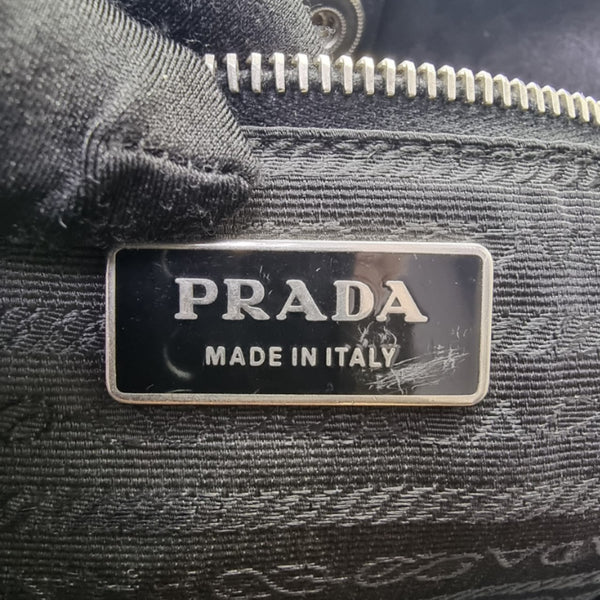 Prada BR3049 Nylon Shoulder Bag Ghw (Black)