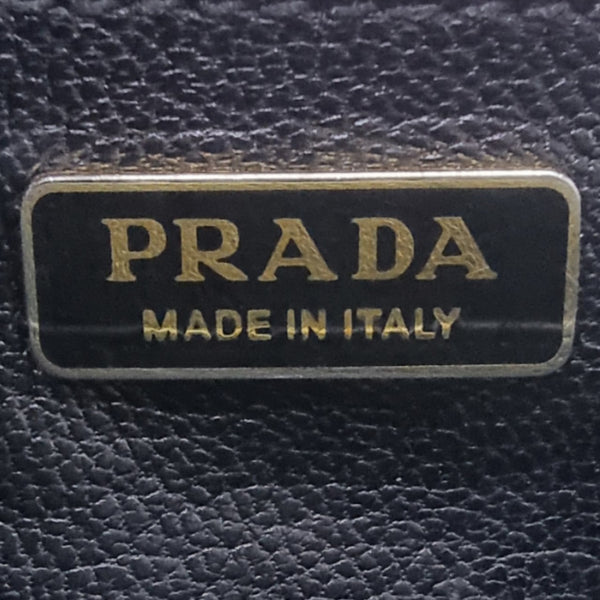 Prada 1BD045 City Calf Saffiano Cahier Crossbody Ghw (White/Black)