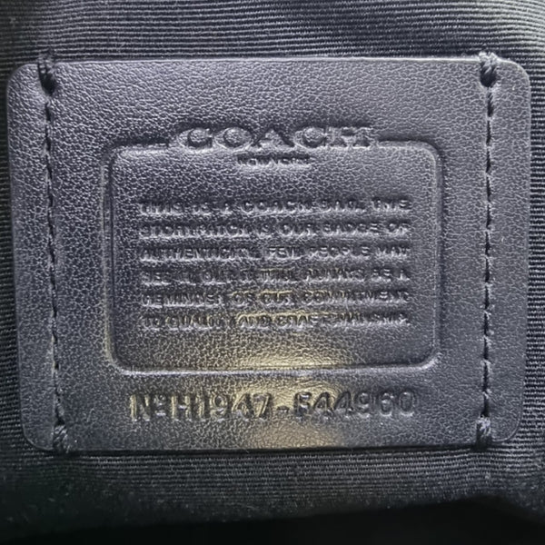 Coach Surrey Carryall Croc Embossed Leather Tote Bag Ghw (Black)
