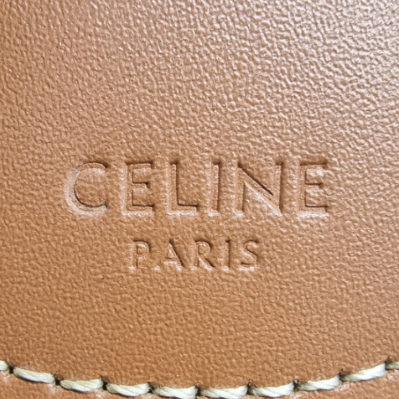 Celine Heloise Medium Triomphe Canvas Hobo Bag Ghw (Tan)